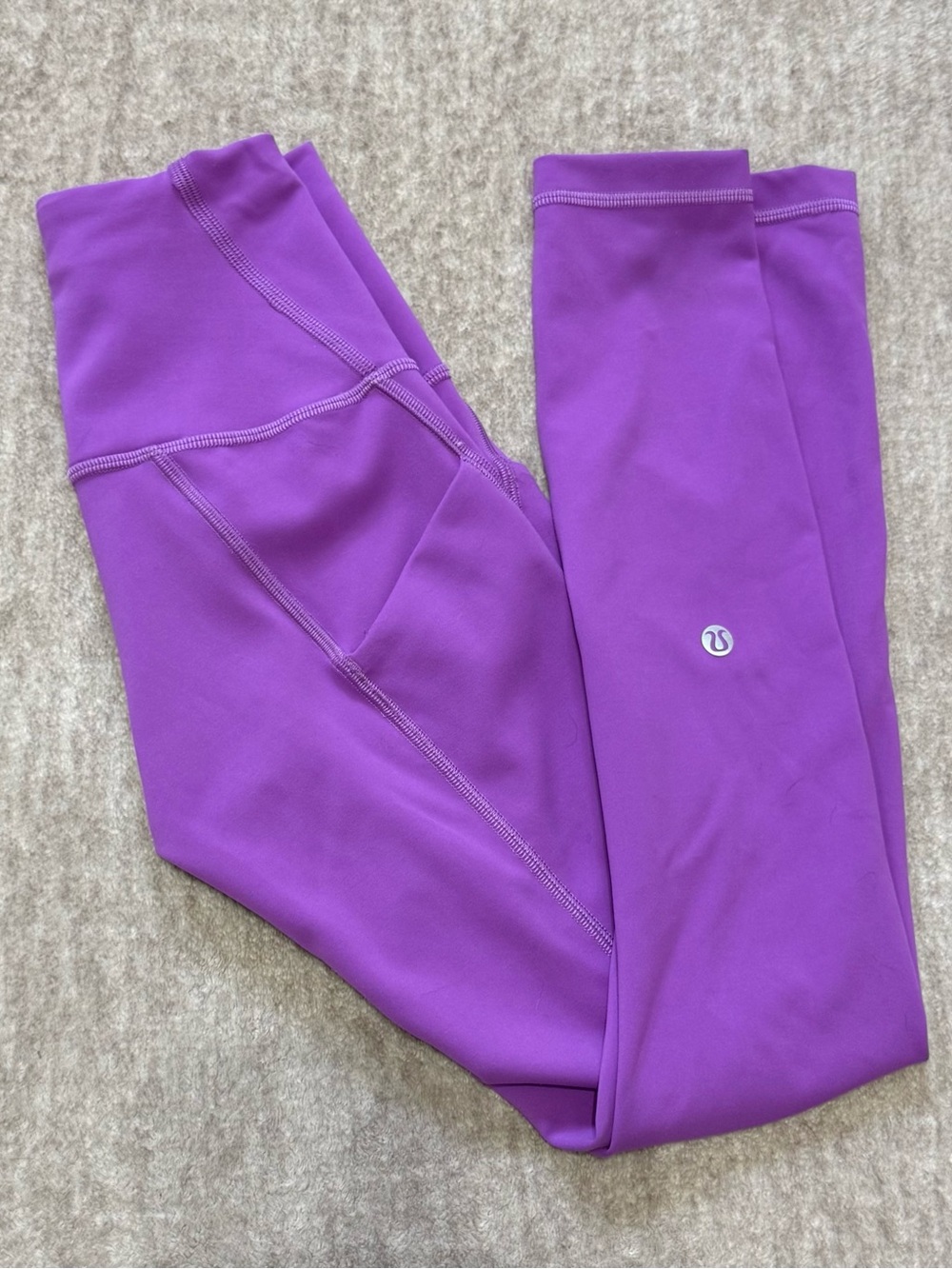 lululemon athletica Girls' Bright Purple Performance Leggings